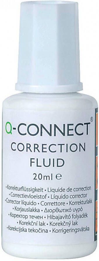 Q-CONNECT correctievloeistof flesje van 20 ml 10 stuks