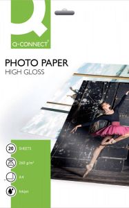 Q-CONNECT fotopapier ft A4 260 g pak van 20 vel