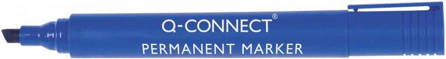 Q-CONNECT permanente marker 2-5 mm schuine punt blauw