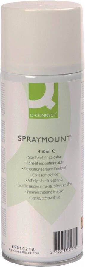 Q-CONNECT Q Connect Quick Mount spray niet permanent spuitbus van 400 ml