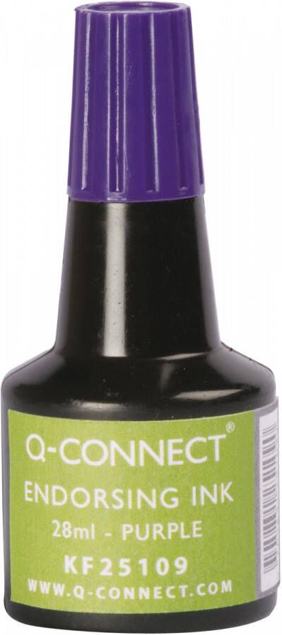 Q-CONNECT stempelinkt flesje van 28 ml violet