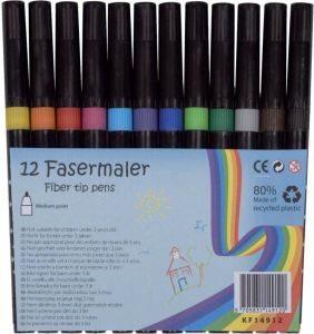 Q-Connect Q Connect viltstift geassorteerde kleuren pak van 12 stuks