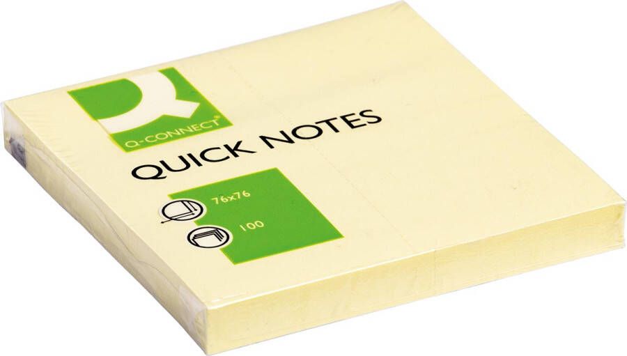 Q-CONNECT Quick Notes ft 76 x 76 mm 100 vel geel