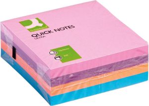 Q-CONNECT Quick Notes ft 76 x 76 mm 320 vel geassorteerde kleuren