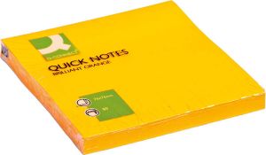 Q-CONNECT Quick Notes ft 76 x 76 mm 80 vel neonoranje