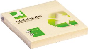 Q-CONNECT Quick Notes Recycled ft 76 x 76 mm 100 vel geel