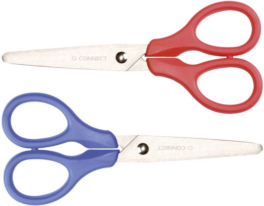 Q-CONNECT schaar 13 cm symmetrische ogen op blister