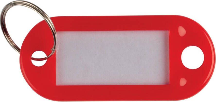 Q-Connect Q Connect sleutelhanger pak van 10 stuks rood