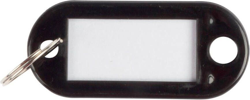 Q-Connect Q Connect sleutelhanger pak van 10 stuks zwart