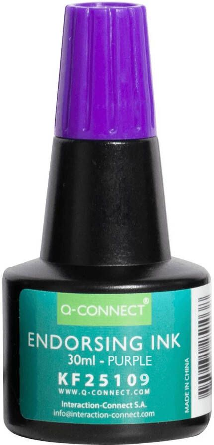 Q-CONNECT stempelinkt flesje van 28 ml violet