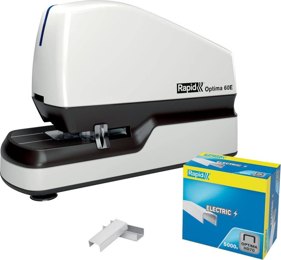 Rapid elektrische nietmachine Optima 60E contactloos 60 blad wit zwart