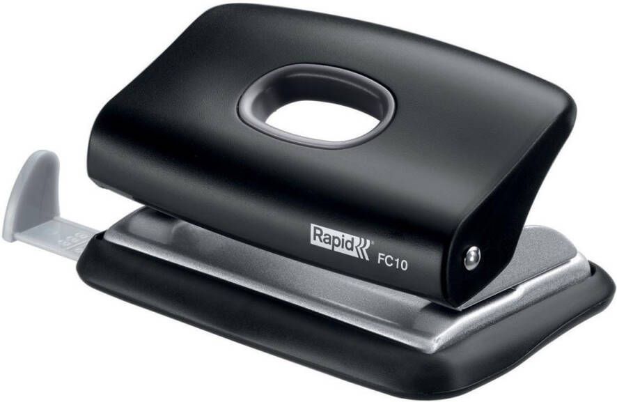 Rapid mini perforator FC10 2-gaats 10 blad zwart