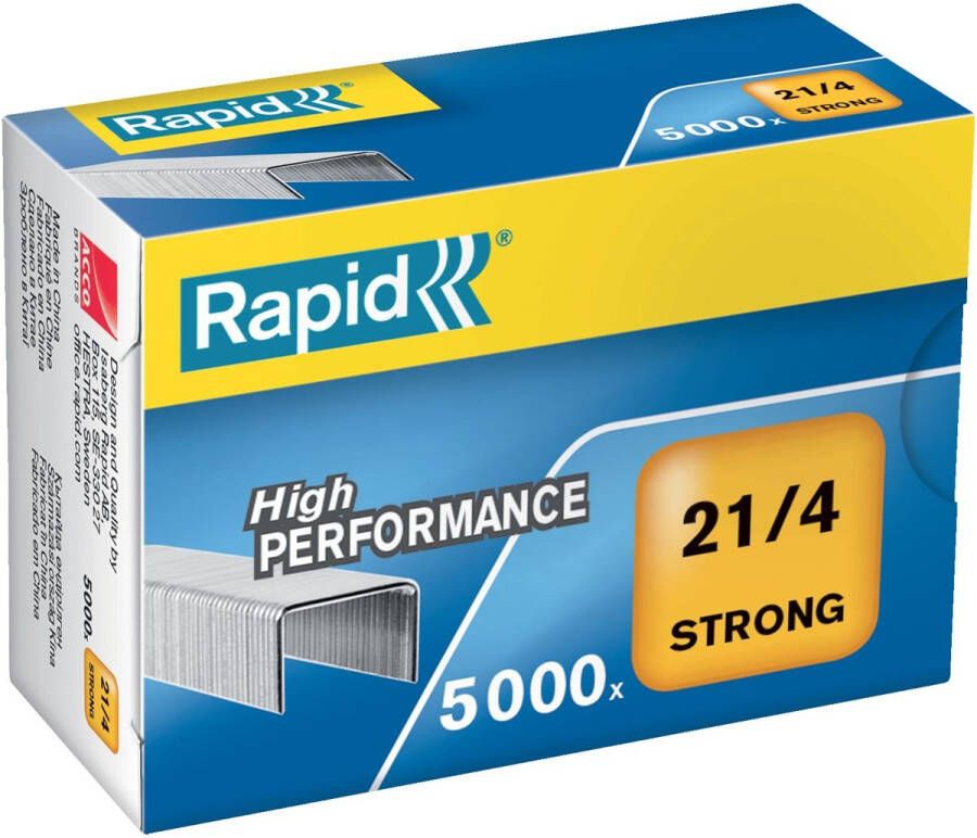 Rapid Nieten 21 4 gegalvaniseerd strong 5000 stuks