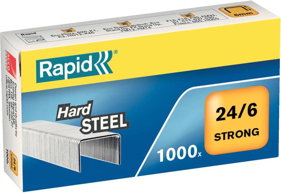 Rapid Nietjes 24 6 staal doos van 1.000 nietjes