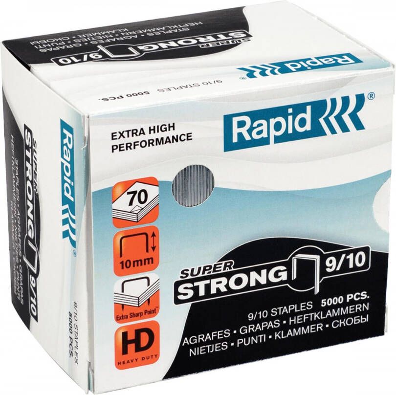 Rapid SuperStrong nietjes 9 10 gegalvaniseerd doos van 5000 stuks