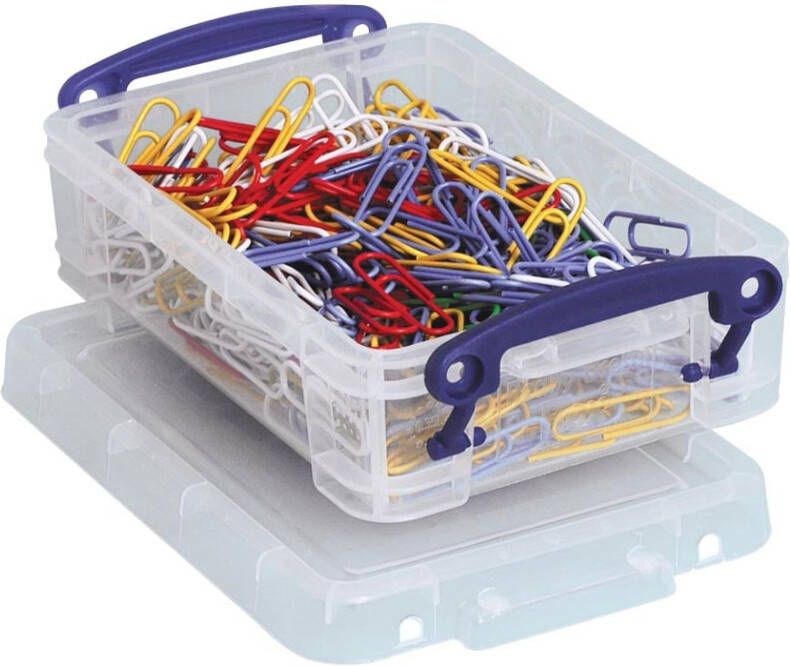 Really Useful Boxes van stevig kunststof | VindiQ Really Useful Box 0 35 liter transparant