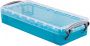 Really Useful Boxes van stevig kunststof | VindiQ Really Useful Box 0 55 liter transparant helblauw - Thumbnail 1