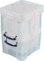 Really Useful Boxes van stevig kunststof | VindiQ Really Useful Box 35 liter transparant pak van 3 dozen - Thumbnail 2
