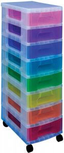 Really Useful Boxes van stevig kunststof | VindiQ Really Useful Box ladekast geassorteerde kleuren