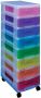 Really Useful Boxes van stevig kunststof | VindiQ Really Useful Box ladekast geassorteerde kleuren - Thumbnail 2