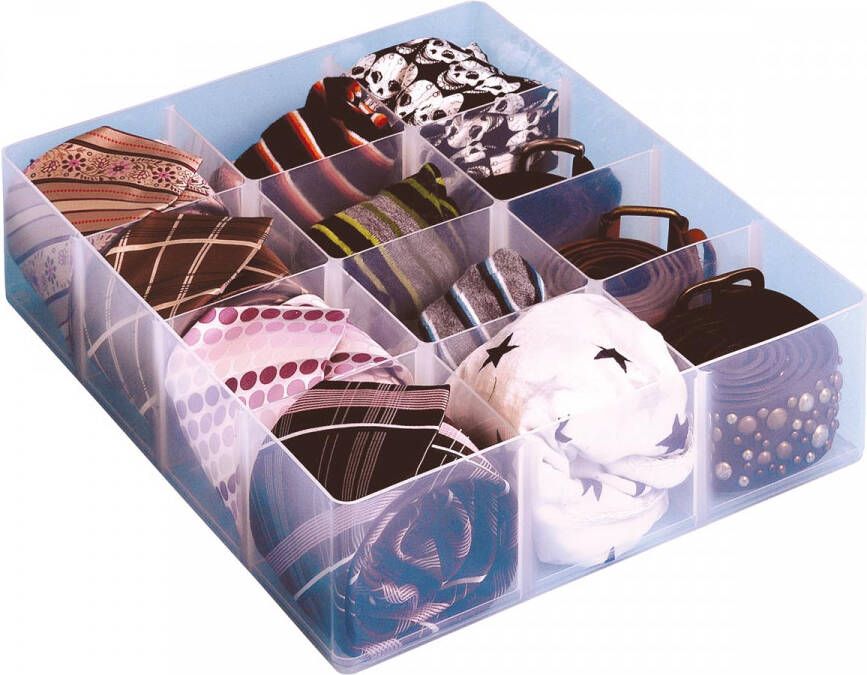 Really Useful Boxes van stevig kunststof | VindiQ Really Useful Box office divider met 12 vakjes transparant