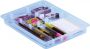 Really Useful Boxes van stevig kunststof | VindiQ Really Useful Box office divider met 8 vakjes voor 4 liter of 9 liter transparant - Thumbnail 1