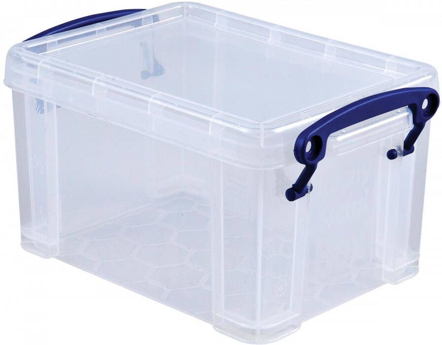 Really Useful Boxes van stevig kunststof | VindiQ Really Useful Box opbergdoos 1 6 liter transparant