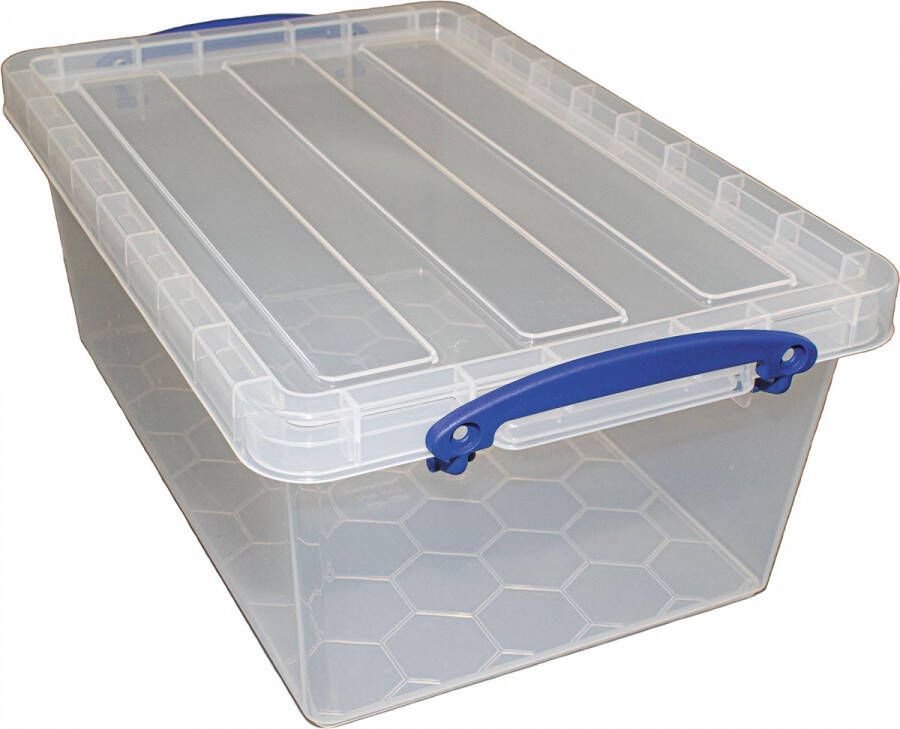 Really Useful Boxes van stevig kunststof | VindiQ Really Useful Box opbergdoos 10 2 l nestbaar transparant