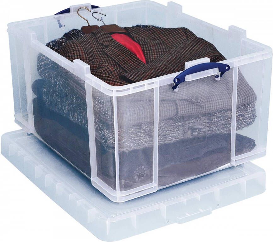 Really Useful Boxes van stevig kunststof | VindiQ Really Useful Box opbergdoos 145 liter transparant