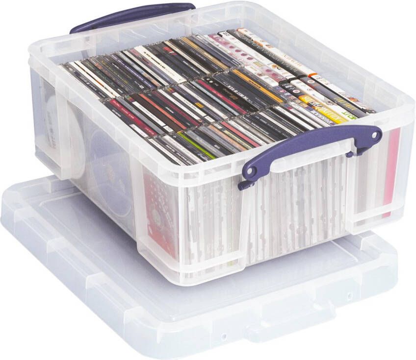 Really Useful Boxes van stevig kunststof | VindiQ Really Useful Box opbergdoos 18 liter transparant