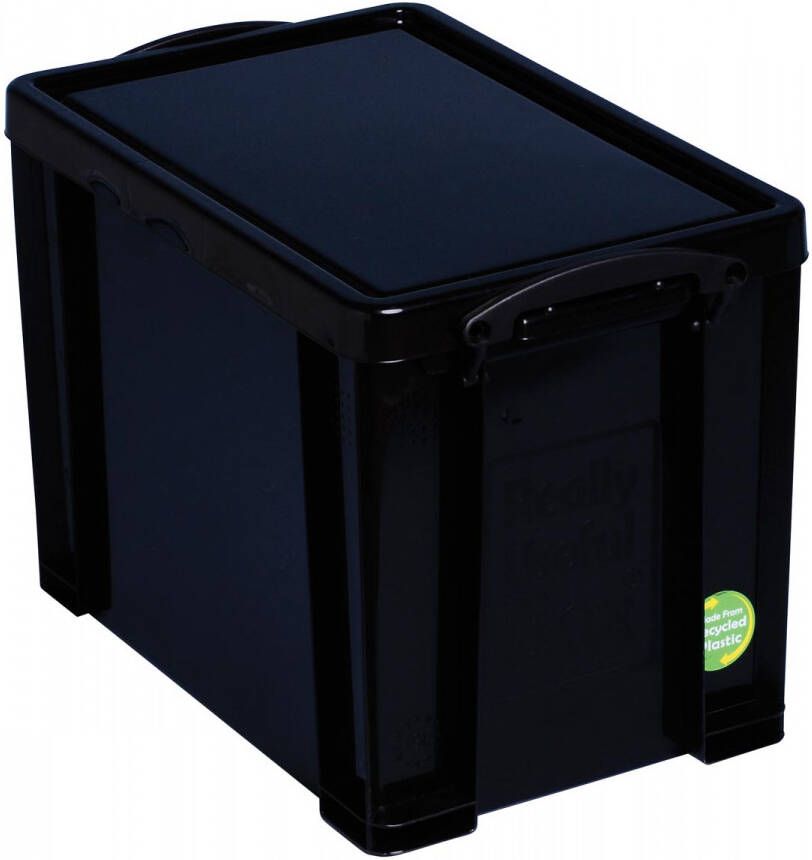Really Useful Boxes van stevig kunststof | VindiQ Really Useful Box opbergdoos 19 liter zwart