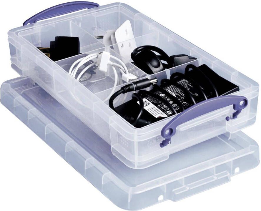 Really Useful Boxes van stevig kunststof | VindiQ Really Useful Box opbergdoos 2 5 liter transparant