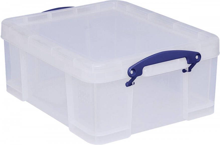 Really Useful Boxes van stevig kunststof | VindiQ Really Useful Box opbergdoos 21 liter transparant