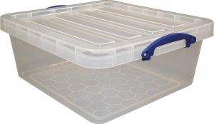 Really Useful Boxes van stevig kunststof | VindiQ Really Useful Box opbergdoos 31 5 l nestbaar transparant