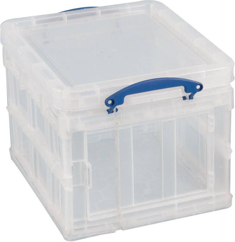 Really Useful Boxes van stevig kunststof | VindiQ Really Useful Box opbergdoos 35 liter opvouwbaar transparant