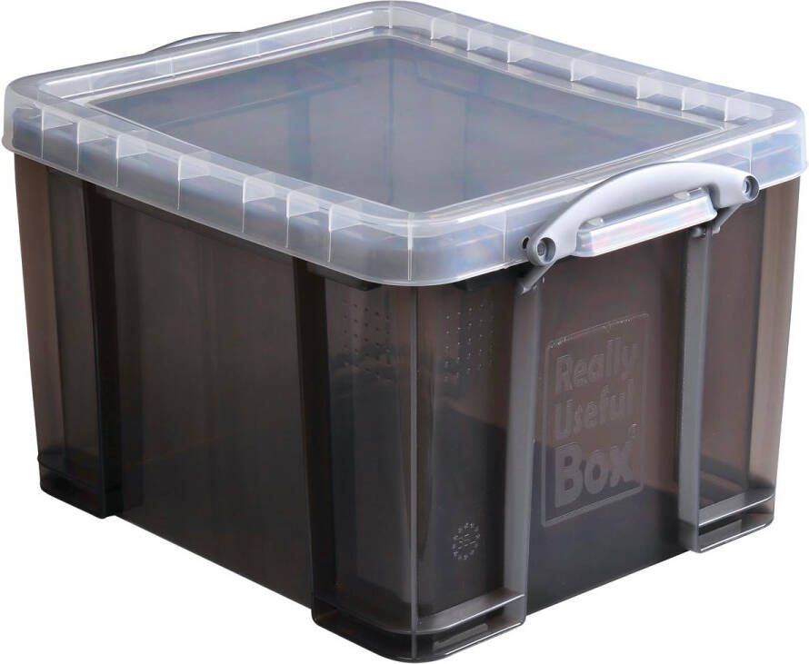 Really Useful Boxes van stevig kunststof | VindiQ Really Useful Box opbergdoos 35 liter transparant gerookt