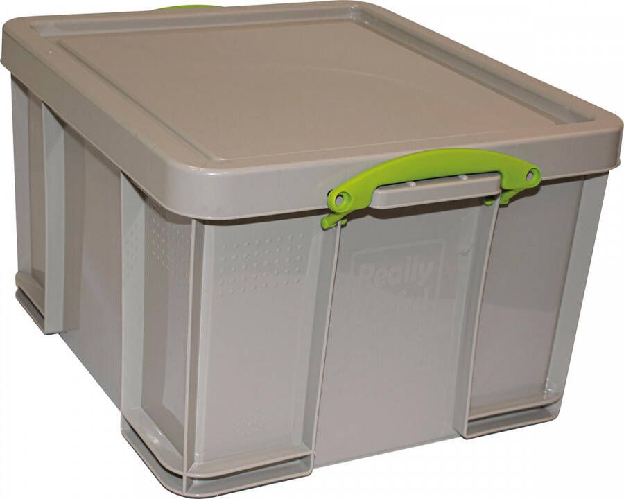Really Useful Boxes van stevig kunststof | VindiQ Really Useful Box opbergdoos 42 liter gerecycleerd grijs