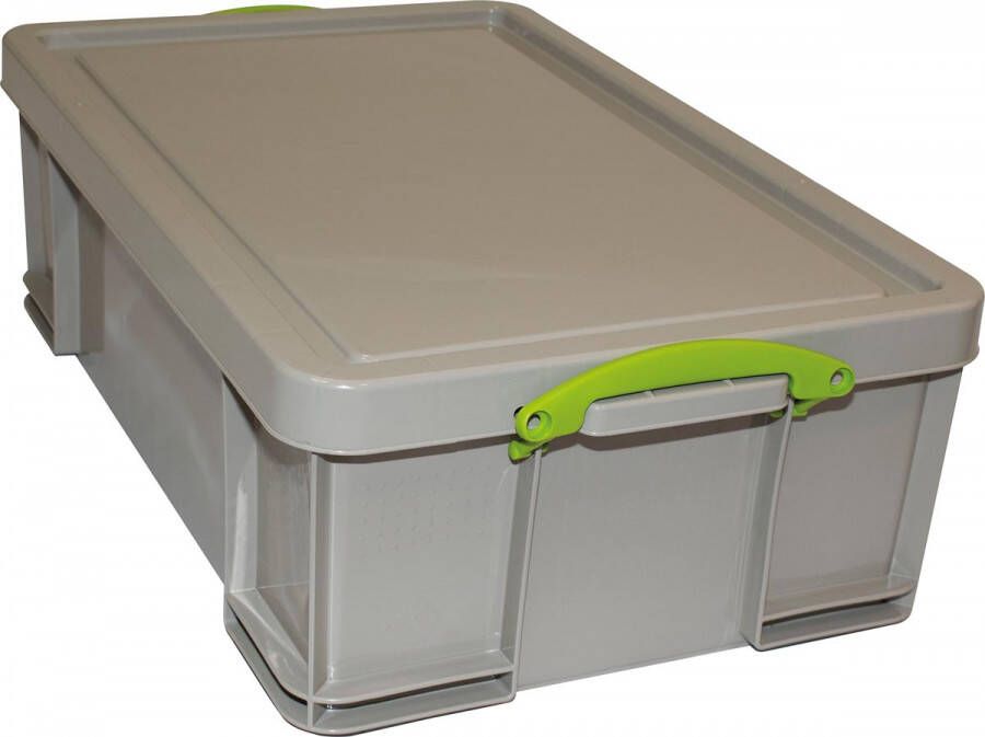 Really Useful Boxes van stevig kunststof | VindiQ Really Useful Box opbergdoos 50 liter gerecycleerd grijs