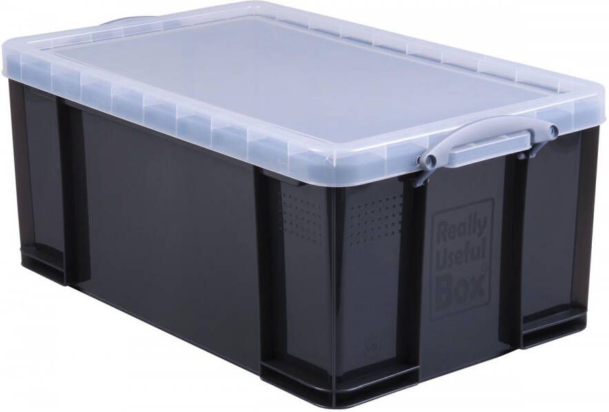 Really Useful Boxes van stevig kunststof | VindiQ Really Useful Box opbergdoos 64 liter transparant gerookt