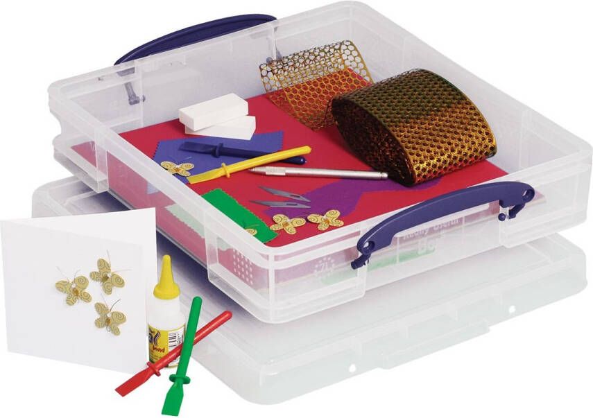 Really Useful Boxes van stevig kunststof | VindiQ Really Useful Box opbergdoos 7 liter transparant