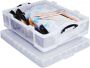 Really Useful Boxes van stevig kunststof | VindiQ Really Useful Box opbergdoos 70 liter transparant - Thumbnail 1