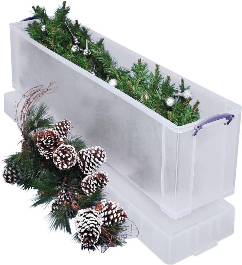 Really Useful Boxes van stevig kunststof | VindiQ Really Useful Box opbergdoos 77 liter transparant