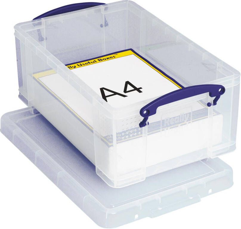 Really Useful Boxes van stevig kunststof | VindiQ Really Useful Box opbergdoos 9 liter transparant