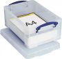 Really Useful Boxes van stevig kunststof | VindiQ Really Useful Box opbergdoos 9 liter transparant - Thumbnail 1