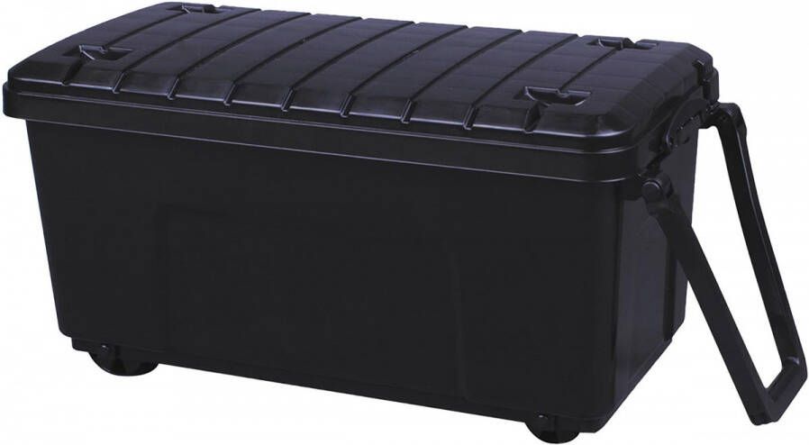 Really Useful Boxes van stevig kunststof | VindiQ Really Useful Box opbergkoffer op wieltjes 64 l zwart