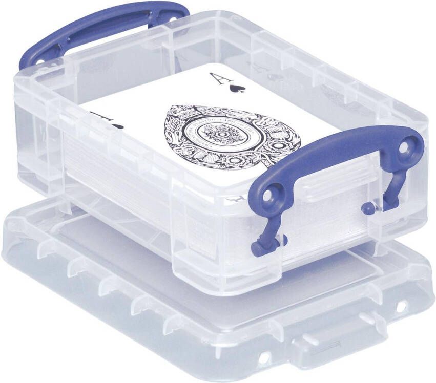 Really Useful Boxes van stevig kunststof | VindiQ Really Useful Box visitekaarthouder 0 2 liter transparant