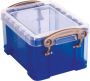 Really Useful Boxes van stevig kunststof | VindiQ Really Useful Box visitekaarthouder 0 3 liter transparant - Thumbnail 1