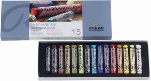 Rembrandt softpastels doos met 15 pastels