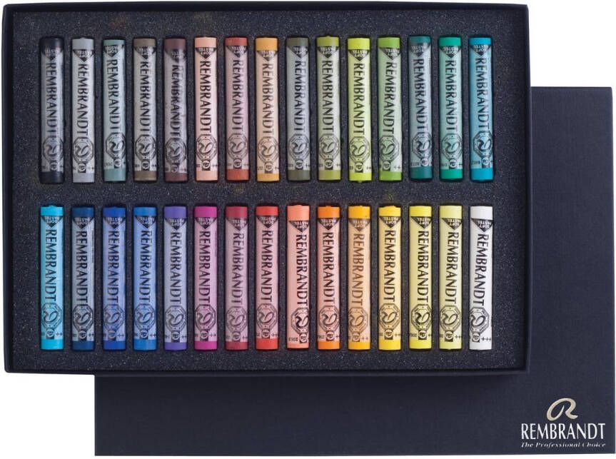 Rembrandt softpastels doos met 30 pastels