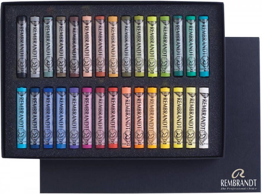 Rembrandt softpastels doos met 30 pastels